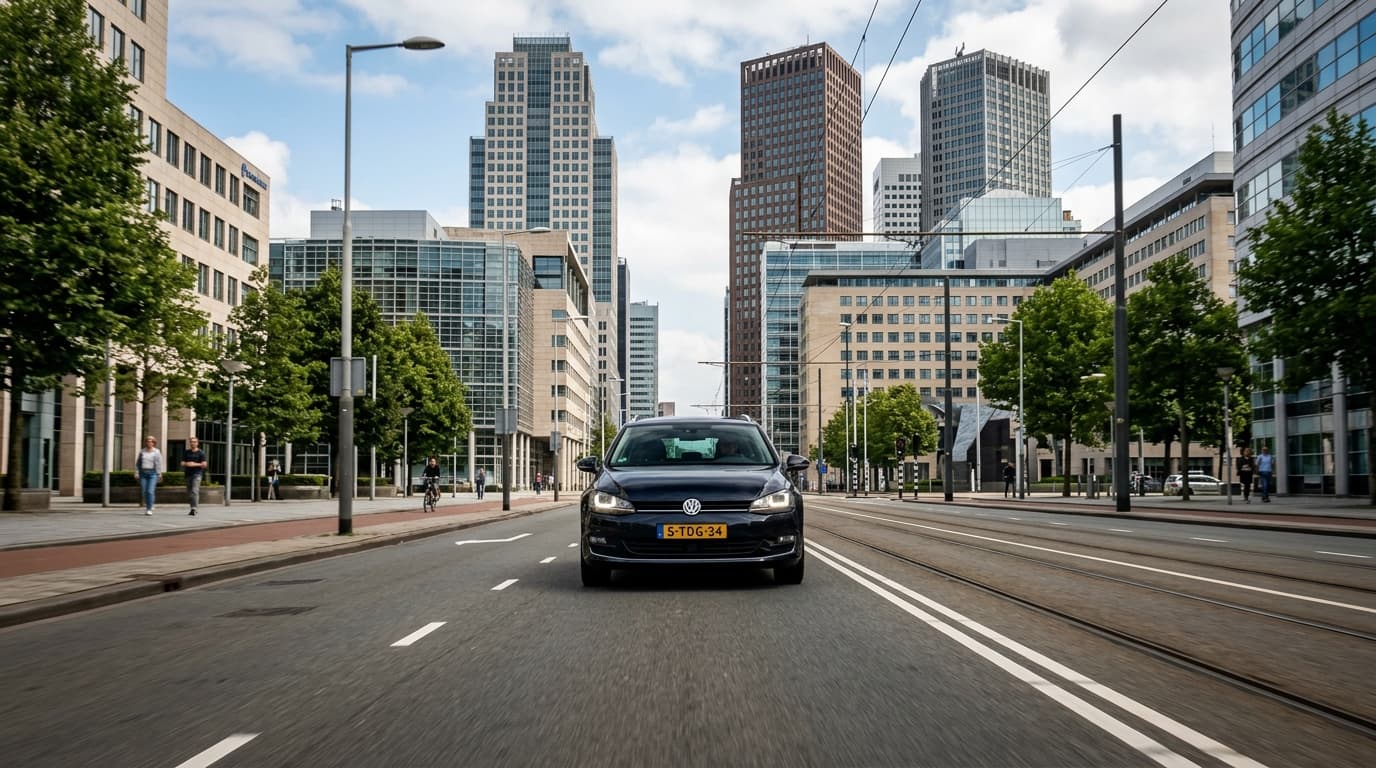 OnPoint Koeriers voertuig gereed voor direct spoedtransport in Den Haag