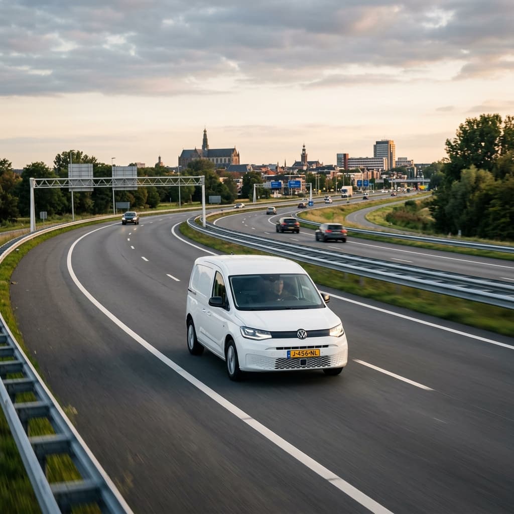 OnPoint Koeriers voertuig gereed voor direct spoedtransport in Haarlem